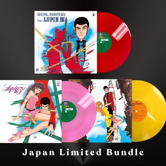 Yuji Ohno Lupin The Third OST 1 2 3 Color Vinyl 3LP Bundle