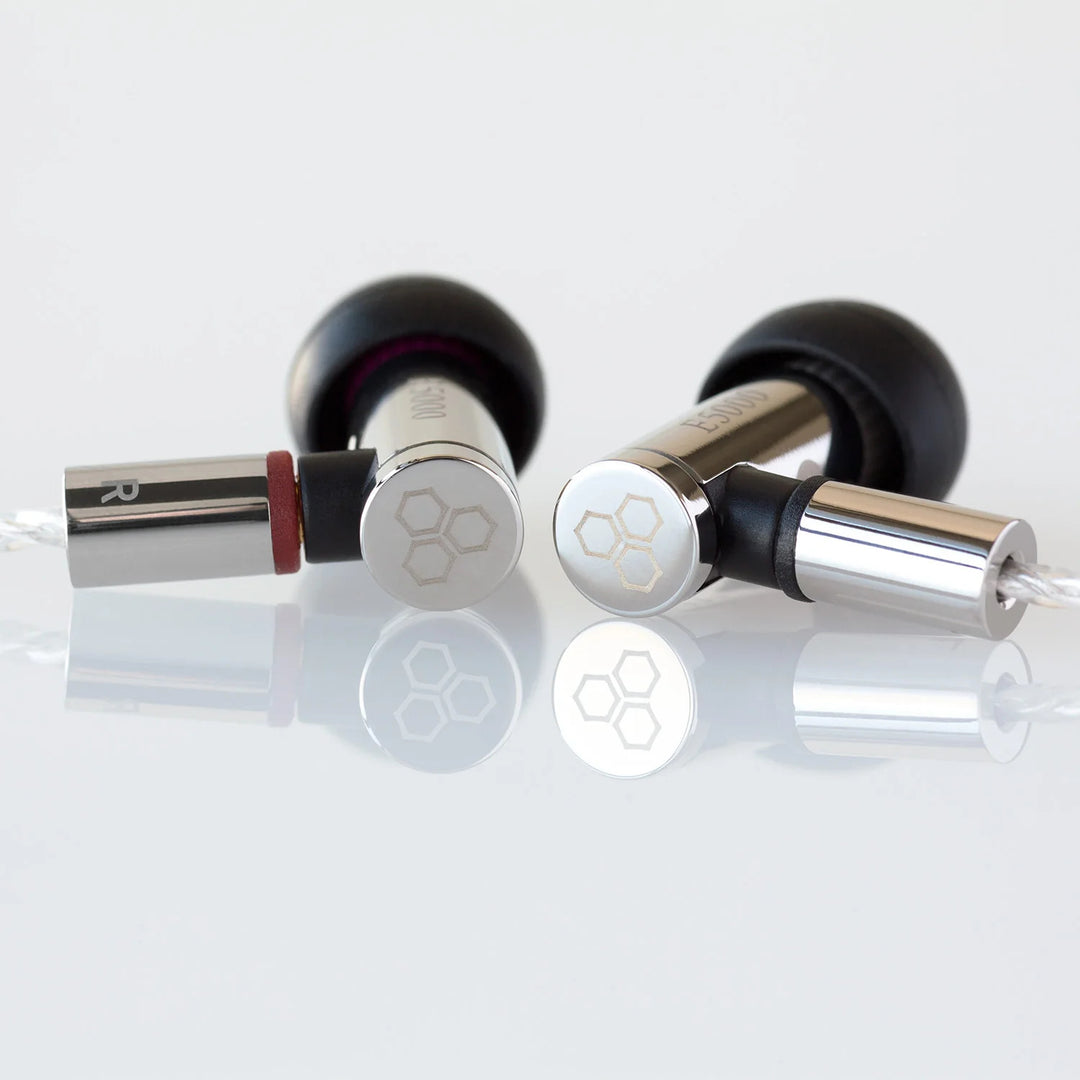 final E5000 In-Ear Monitor IEM Earphones MMCX Silver Coated Cable Japan NEW