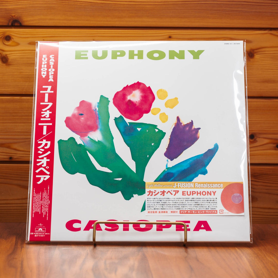 CASIOPEA "Euphony" Clear Salmon Pink Vinyl LP Limited Japan 2026 UPJY9570