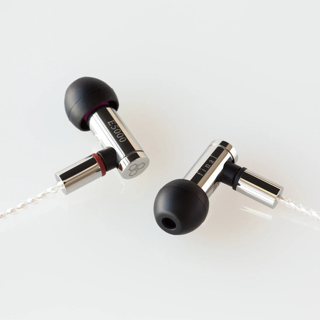 final E5000 In-Ear Monitor IEM Earphones MMCX Silver Coated Cable Japan NEW