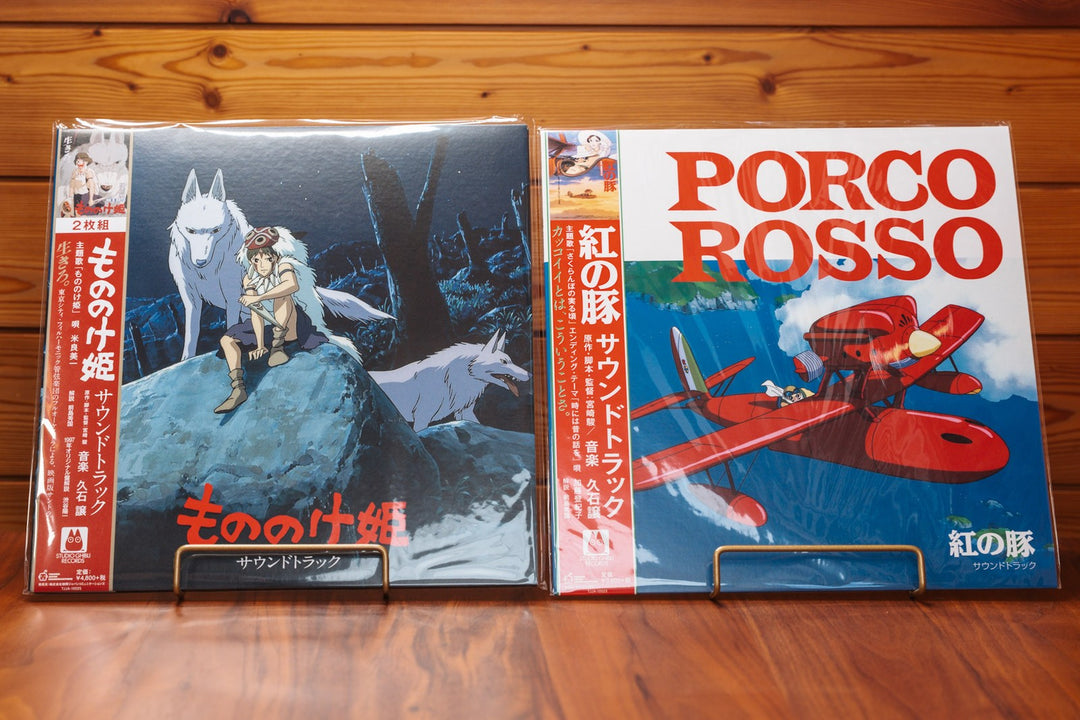 Studio Ghibli Princess Mononoke / Porco Rossso OST 2LP Vinyl Joe Hisaishi Japan
