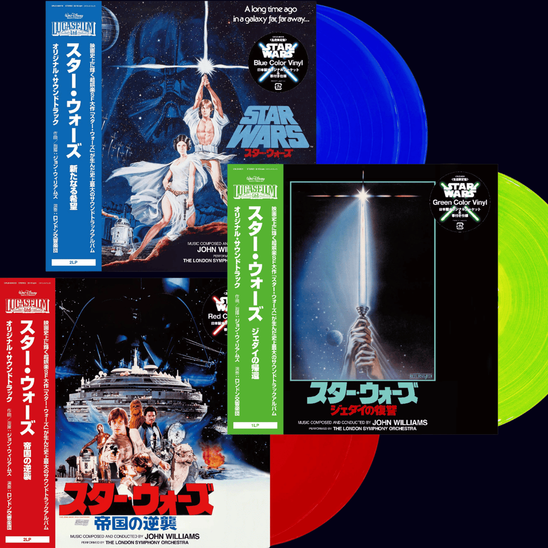 [Bundle Set] Star Wars: The Original Trilogy (Episodes IV, V, VI) - Japanese Limited Edition 5LP Color Vinyl