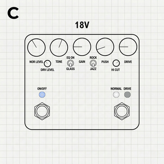 FTT LANDRIVE 9V/12V/18V included | Digital Captures (Inspired by Free The Tone OVERDRIVELAND)