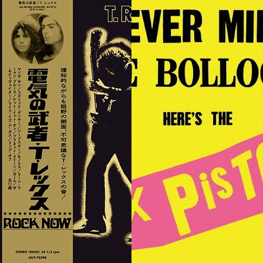 T. Rex / The Sex Pistols Electric Warrior / Never Mind The LP Japan OBI Limited